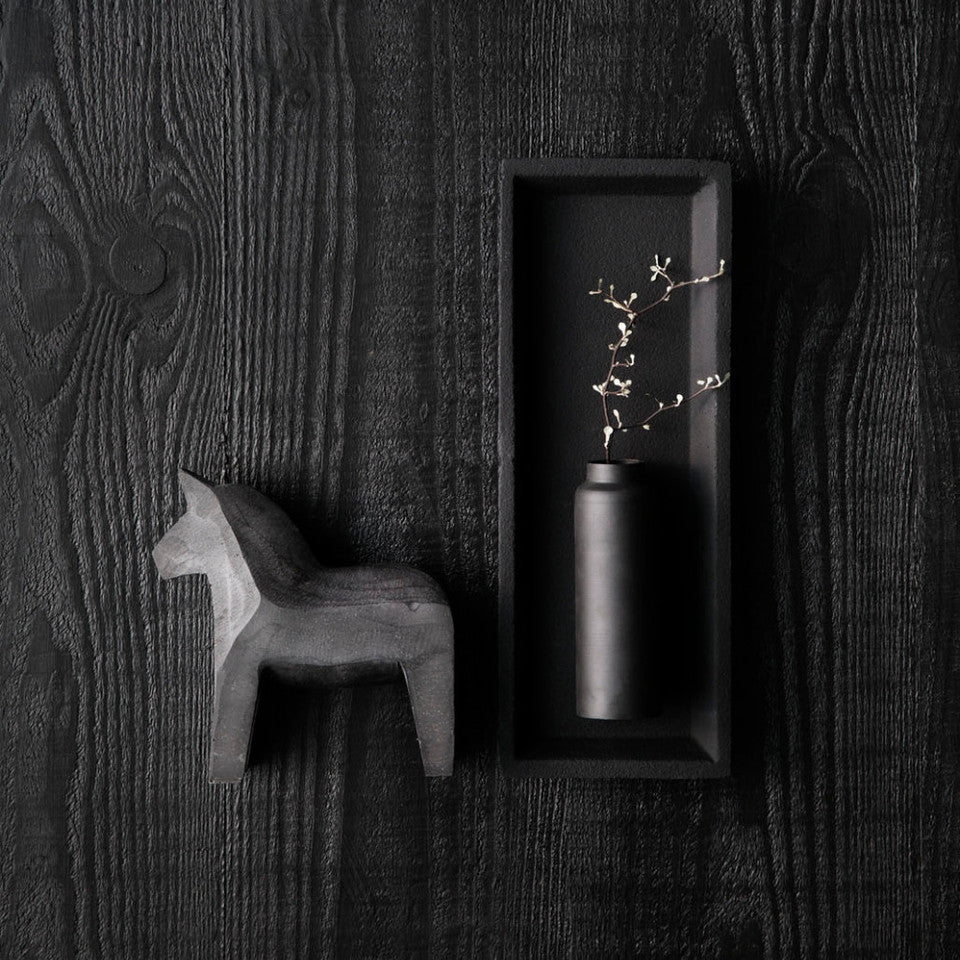 Bottle Bud Vase - Silver / Black