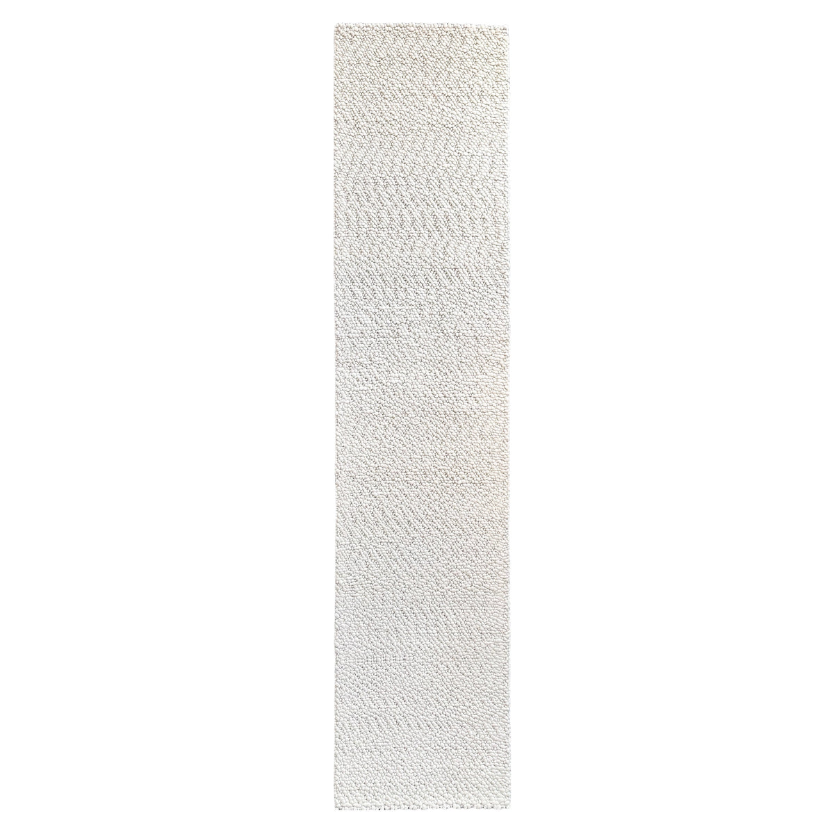 Tundra Pebble runner in beige, 90 x 400 cm, shown flat on white