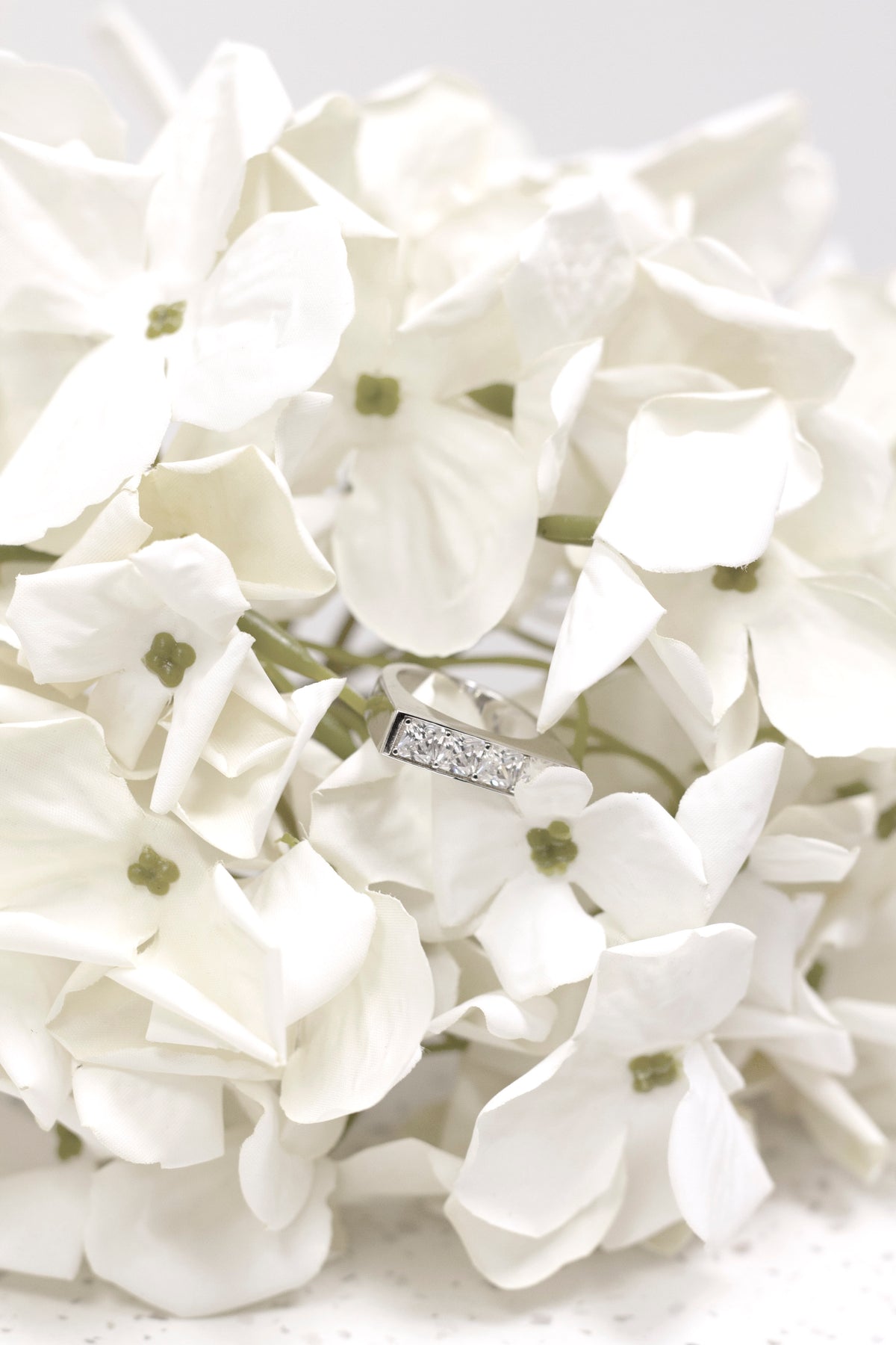 Be Mine Ring, Sterling Silver with Clear Zirconia
