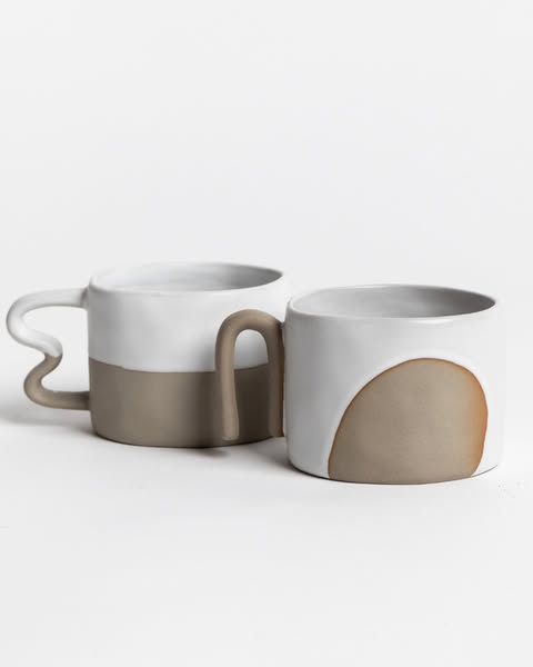 Benni Mug – Matte Stoneware Coffee Cup, Hand-Finished