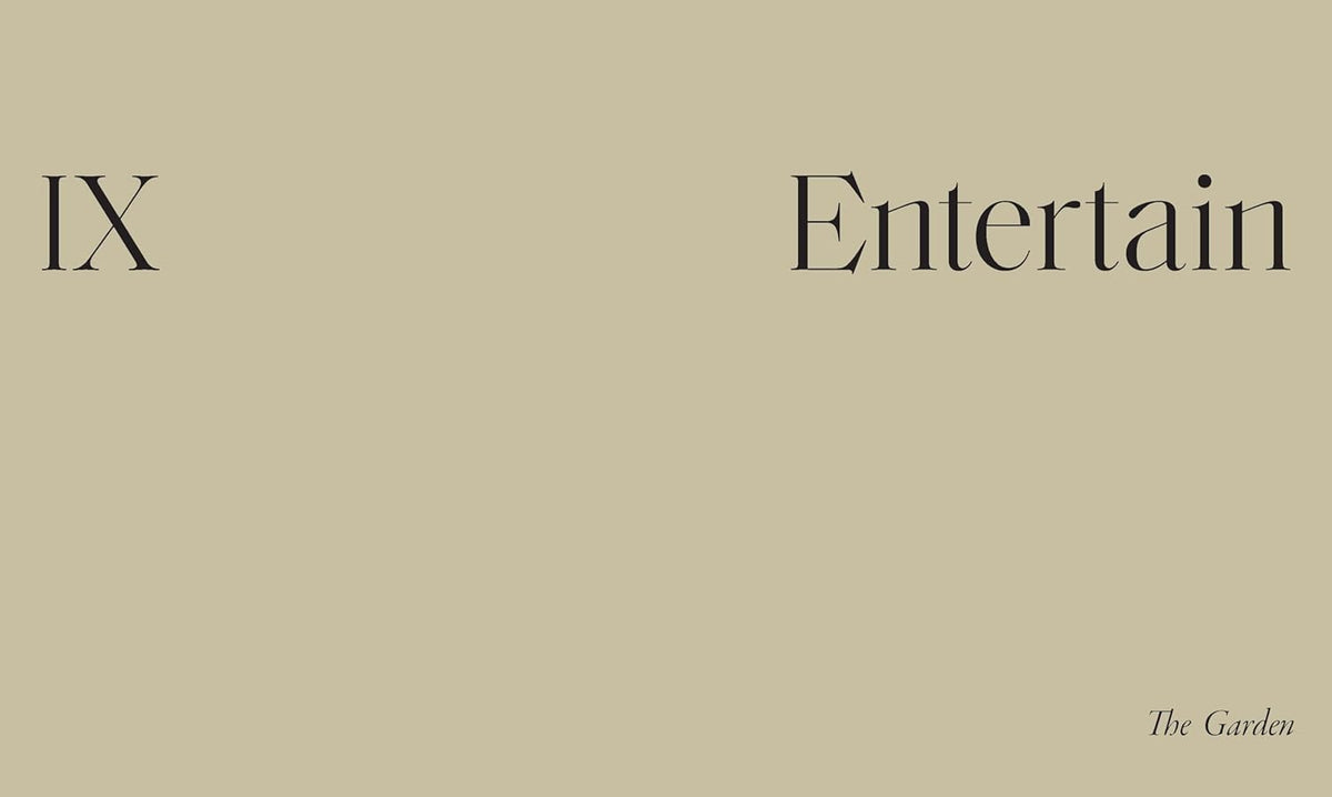 Chapter opener titled Entertain on beige