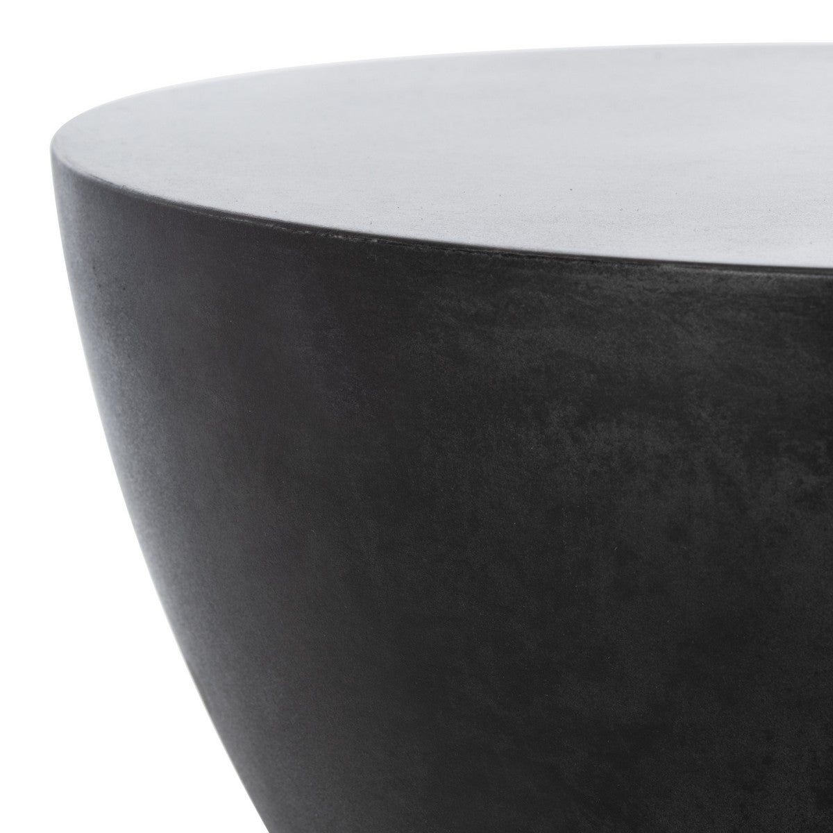 Close on the black concrete top and the curve down into the waist