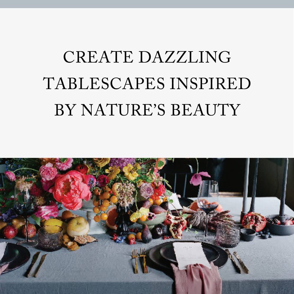 Natural Tables page spread showing a nature-inspired tablescape