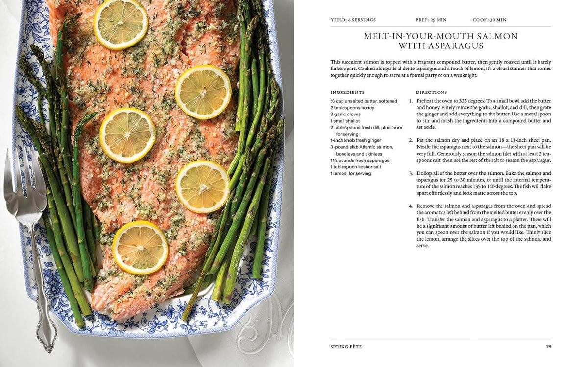 Around the Table page spread with food photography and table styling by Shea McGee