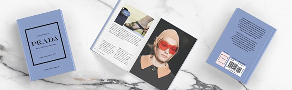 Little Book of Prada page spread flatlay