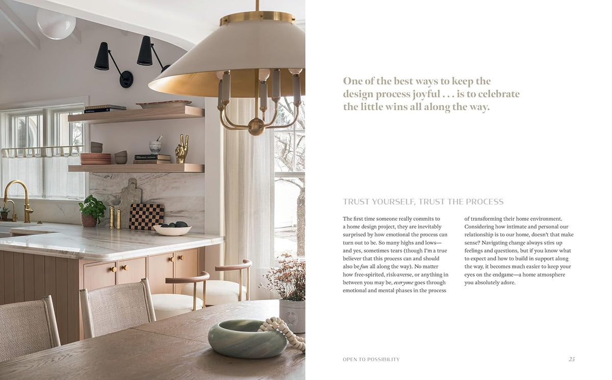 The Love of Home page spread showing an entryway