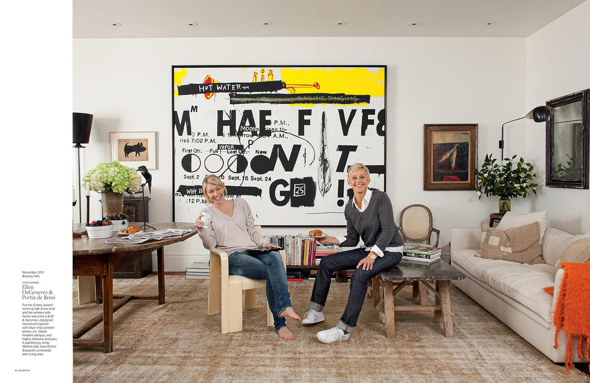 Architectural Digest at 100 page spread showing a coastal home