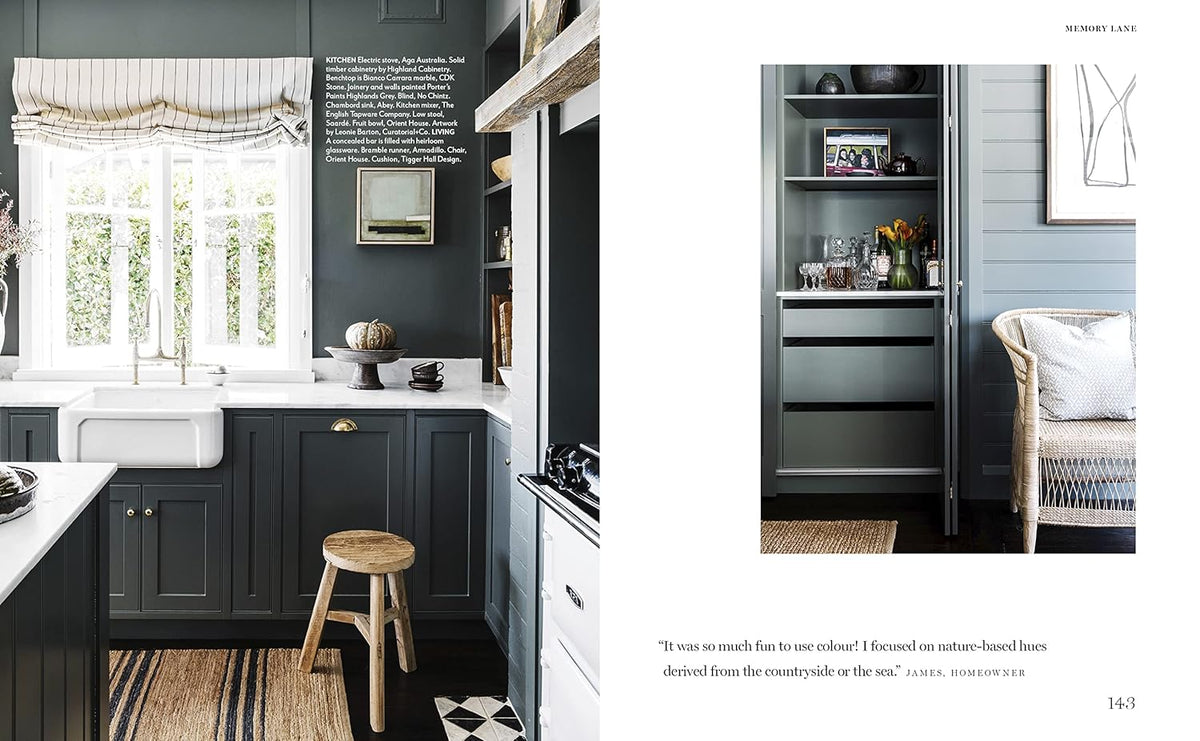 Great Australian Homes page spread showing a Bowral home