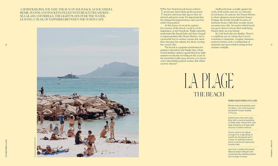 The New French Look page spread showing a Paris apartment