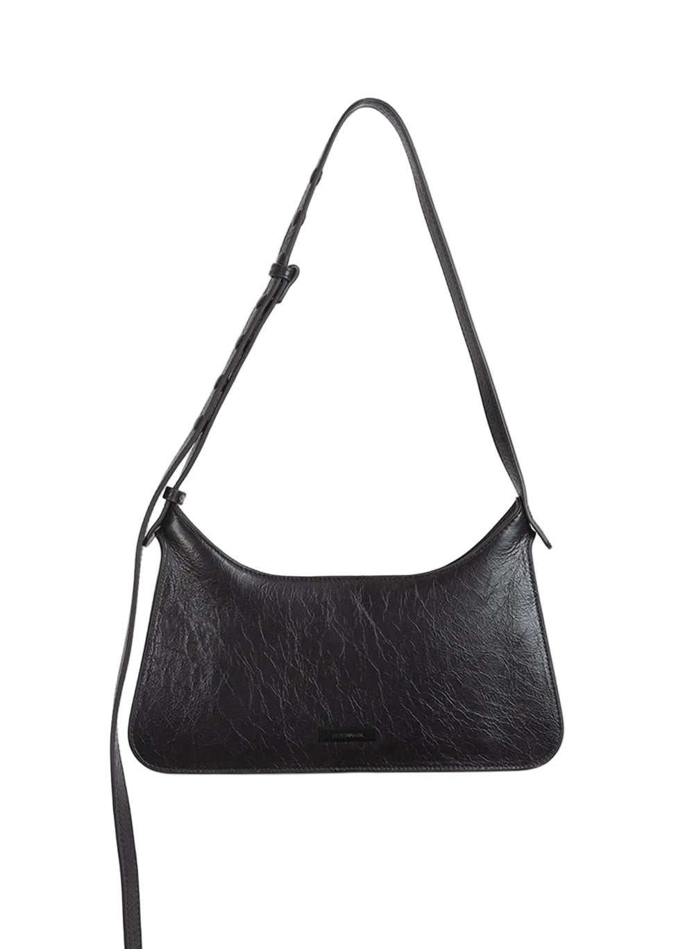 Never Bag, Black NZ Leather Shoulder Bag