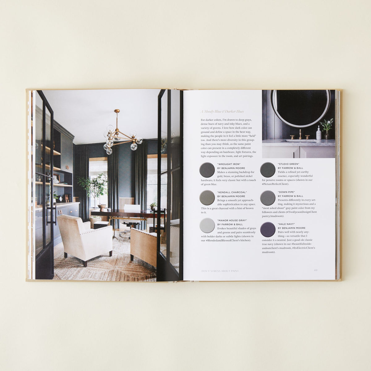The Love of Home page spread showing a kitchen