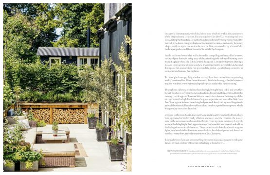 Cocoon page spread showing a small inner-city sanctuary
