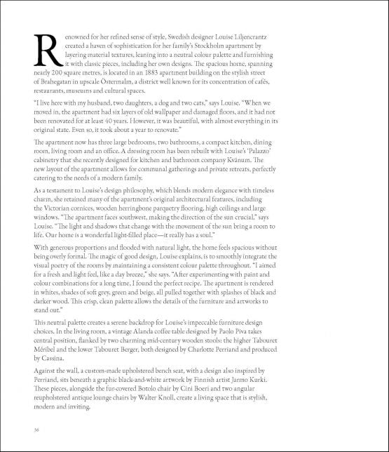 Curated Living page spread showing a heritage detail