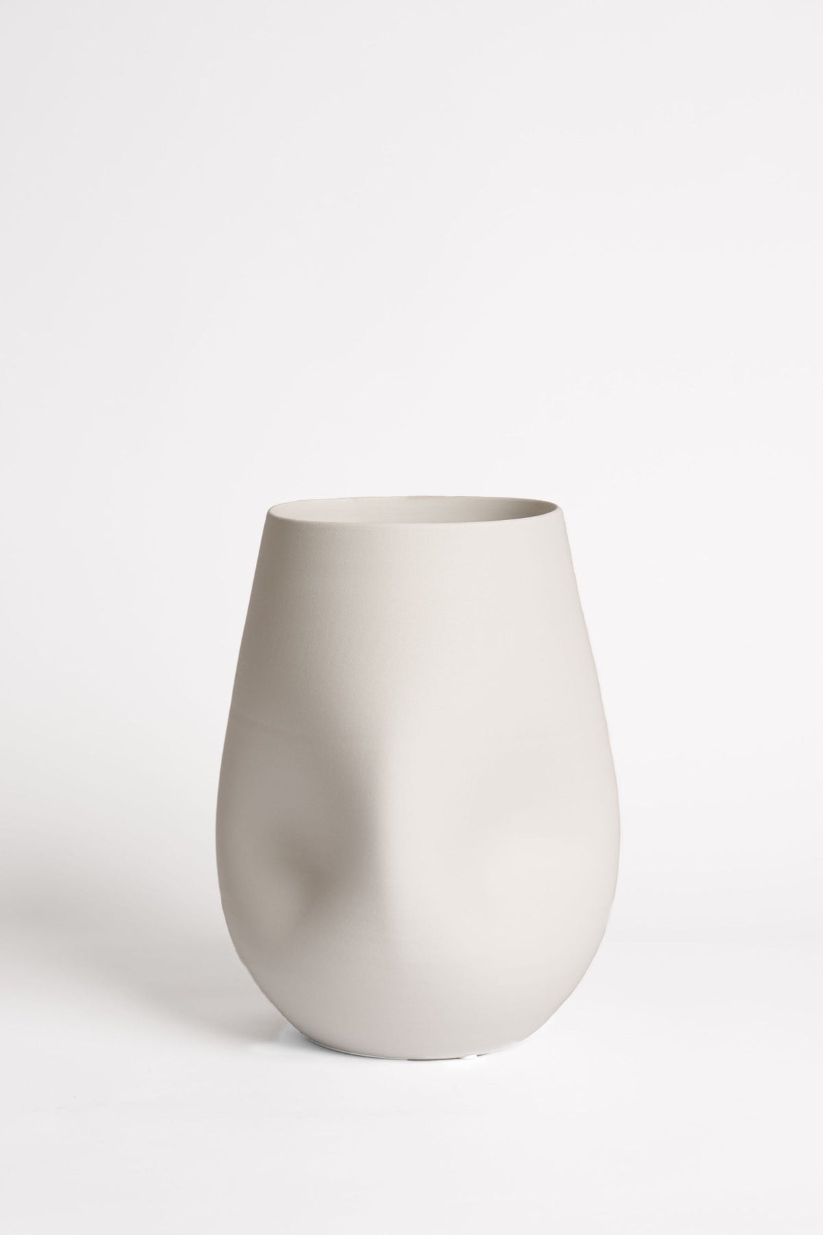 Node Vase close-up showing the matte glaze