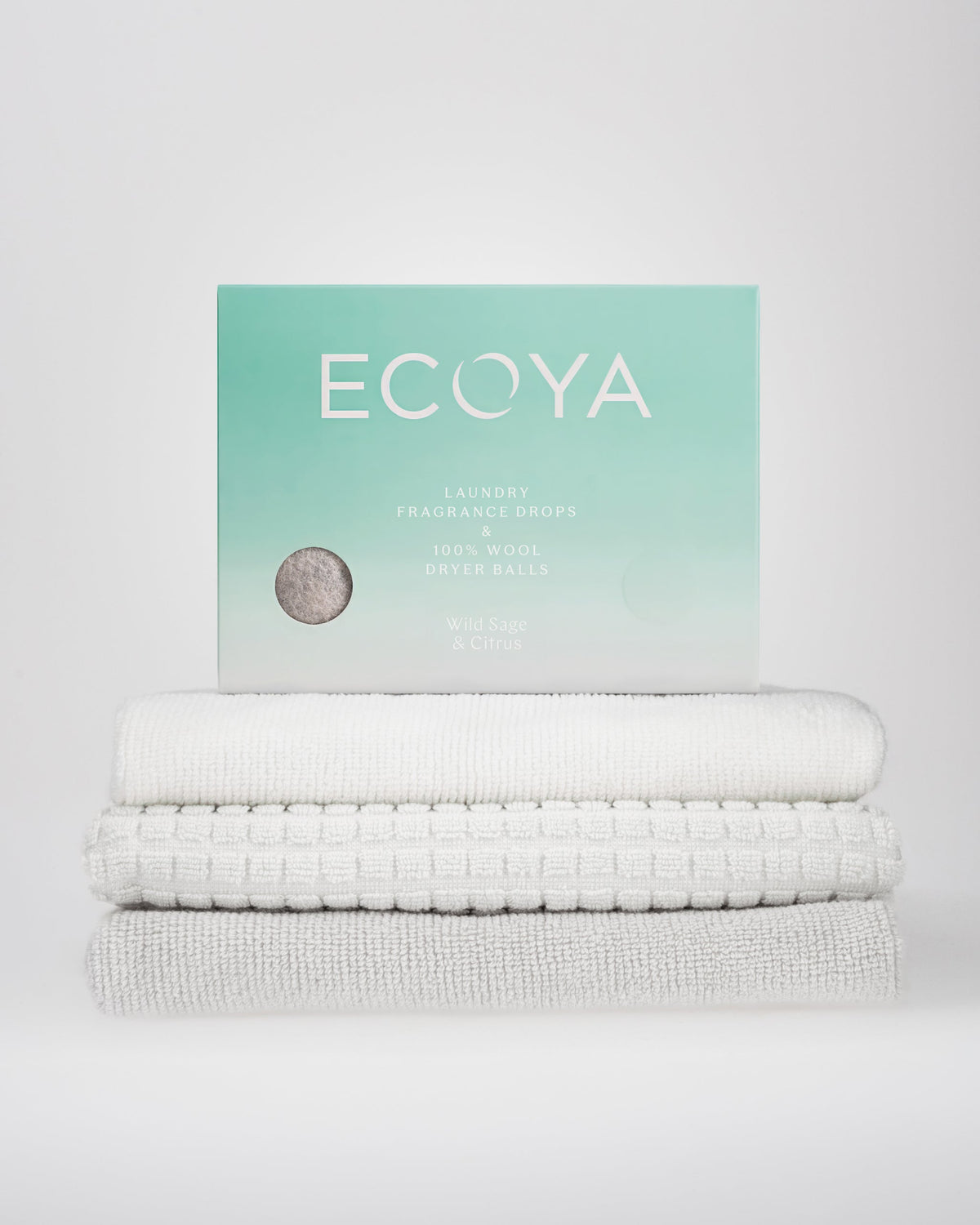Ecoya Wild Sage and Citrus dryer ball set, alternate angle