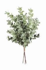 An Artificial Flora Seeded Eucalyptus Bundle on a white background.