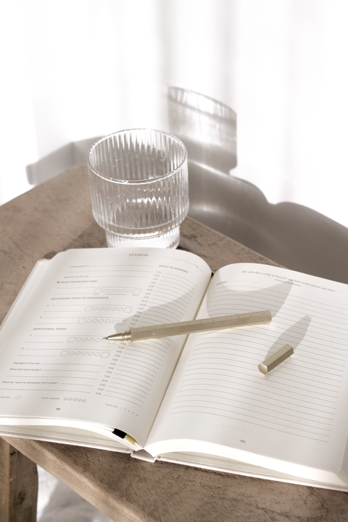 Intelligent Change Productivity Planner open to a daily task page
