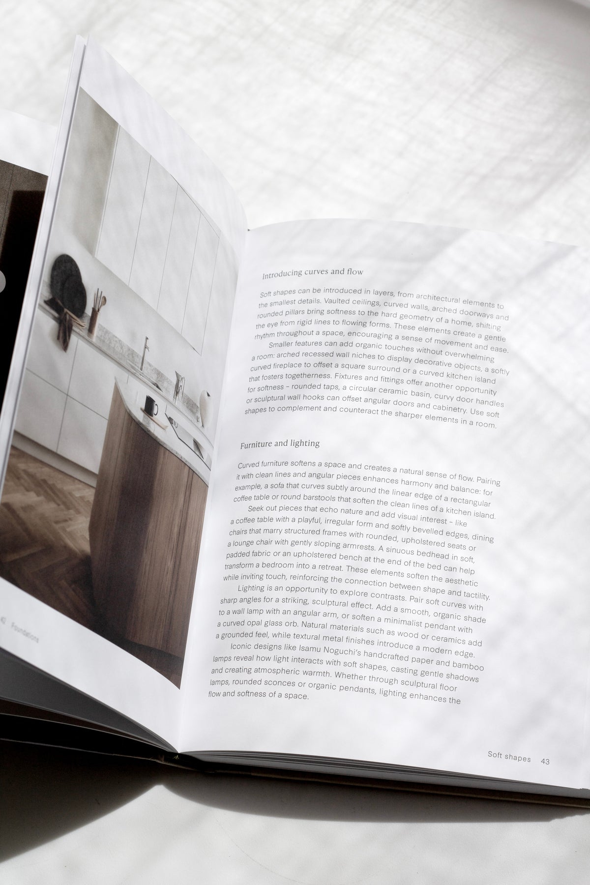 The Quiet Home page spread showing a decluttered room