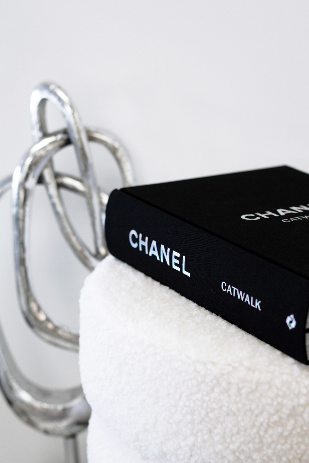 Chanel Catwalk hardback book styled flatlay