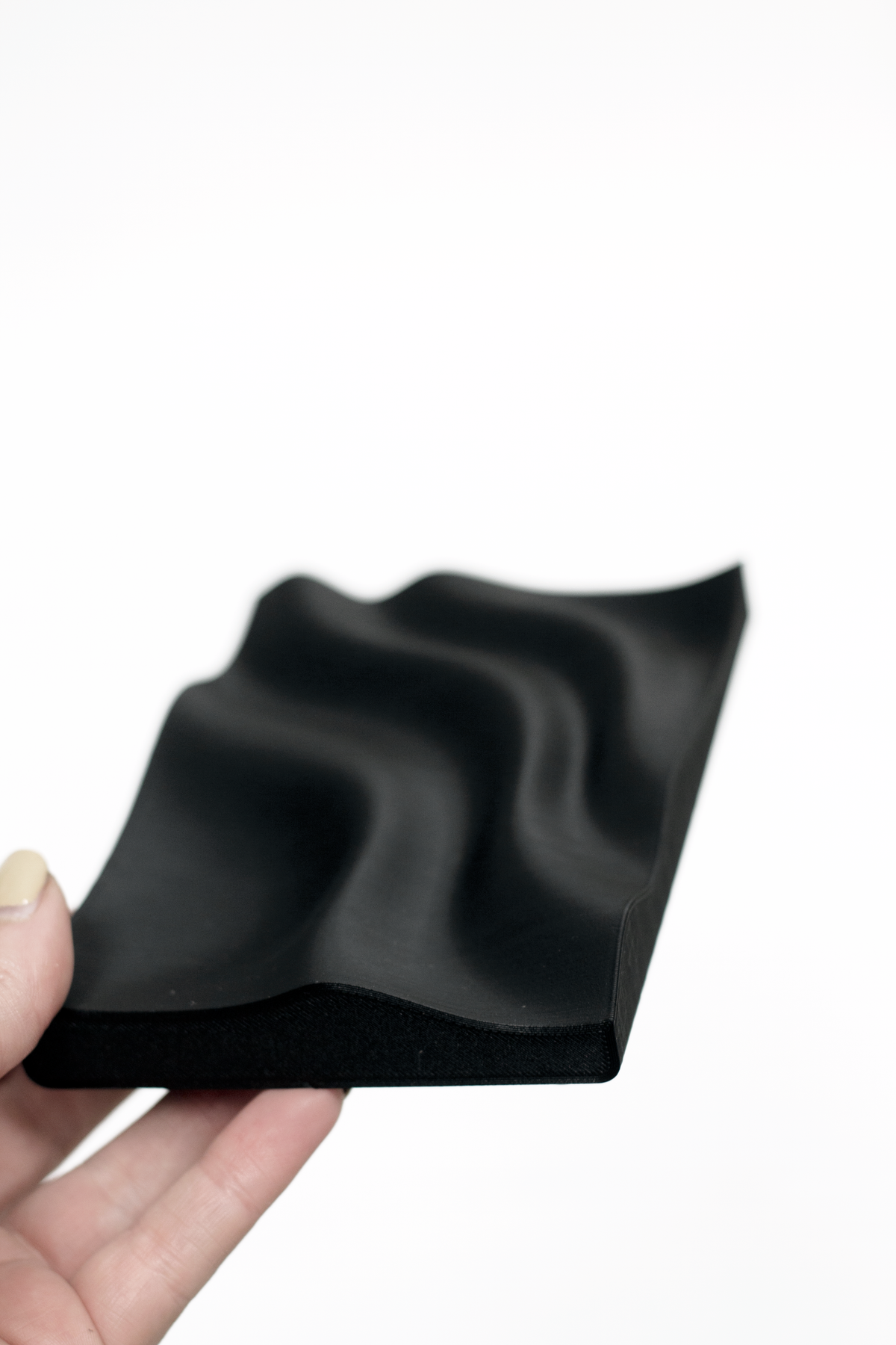 Tidal 3D Printed Jewellery Tray – Recycled Plastic | Matte Black or White