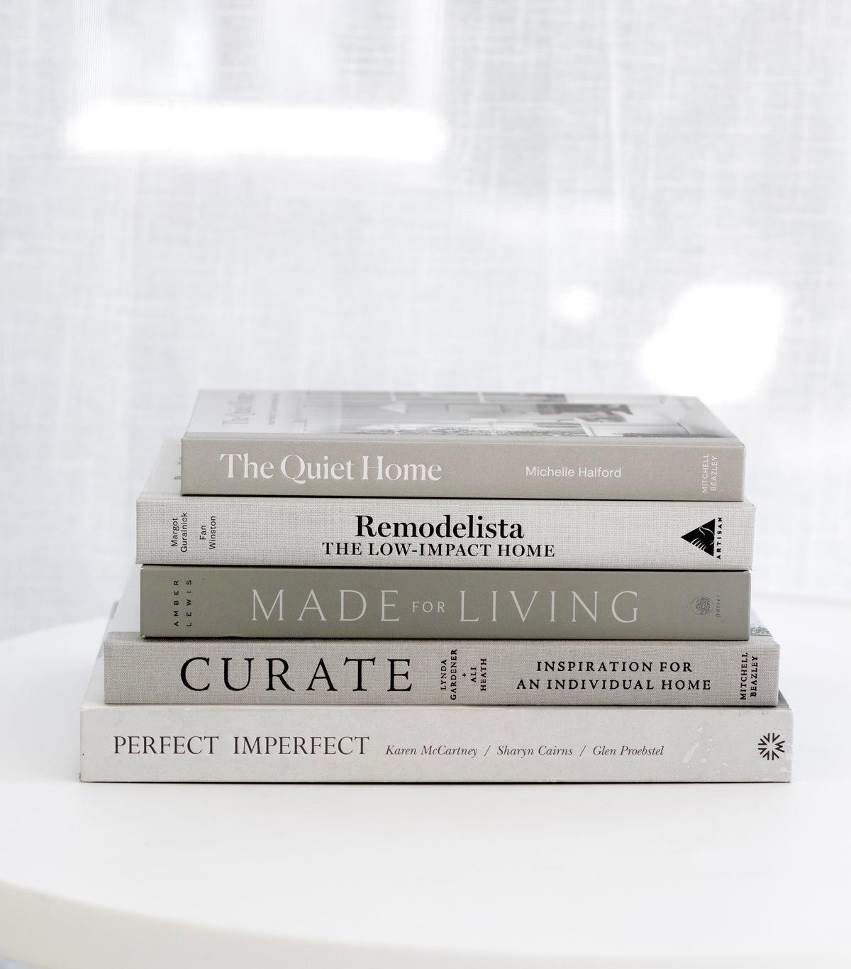 Made for Living book styled with home decor accessories