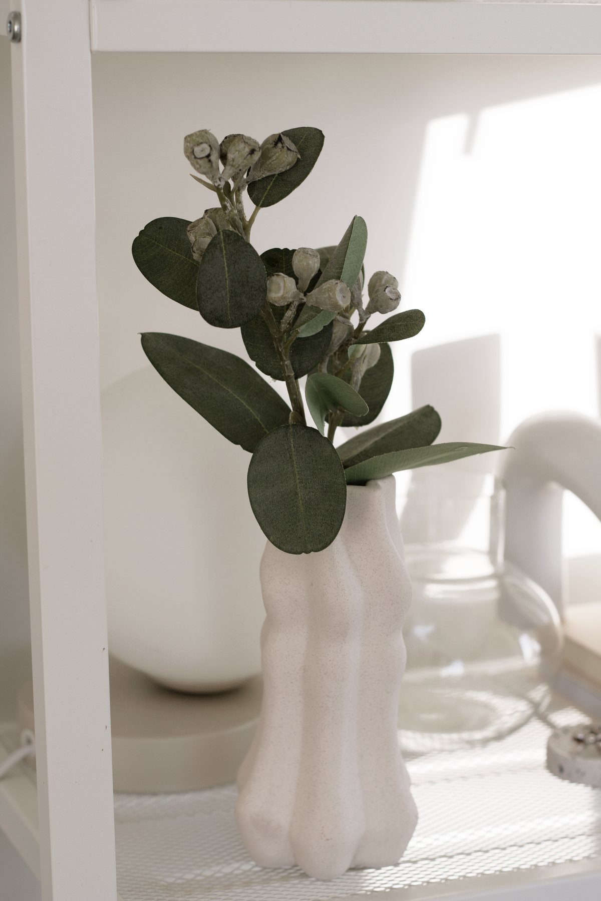 Mini Eucalyptus Pod Spray, 40cm Faux Stem