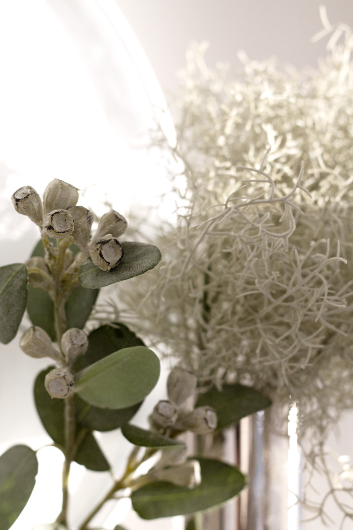 Mini Eucalyptus Pod Spray, 40cm Faux Stem