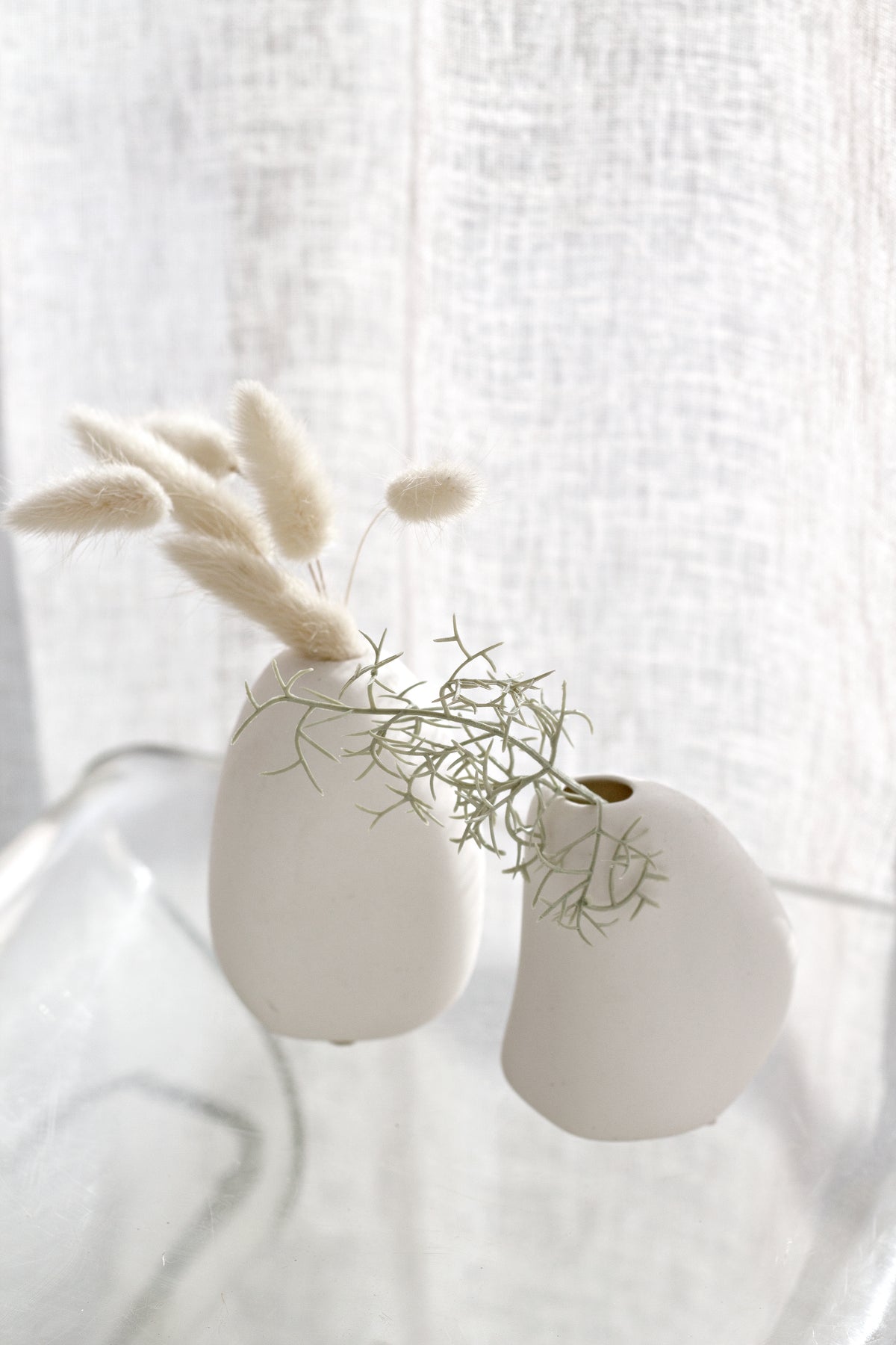 Ned Collections Harmie Pipi Vase showing its organic seed-like silhouette
