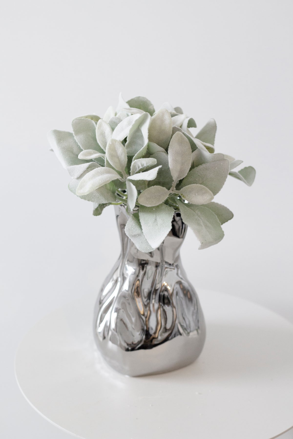 Lamb's Ear, 35cm Grey-Green Faux Foliage