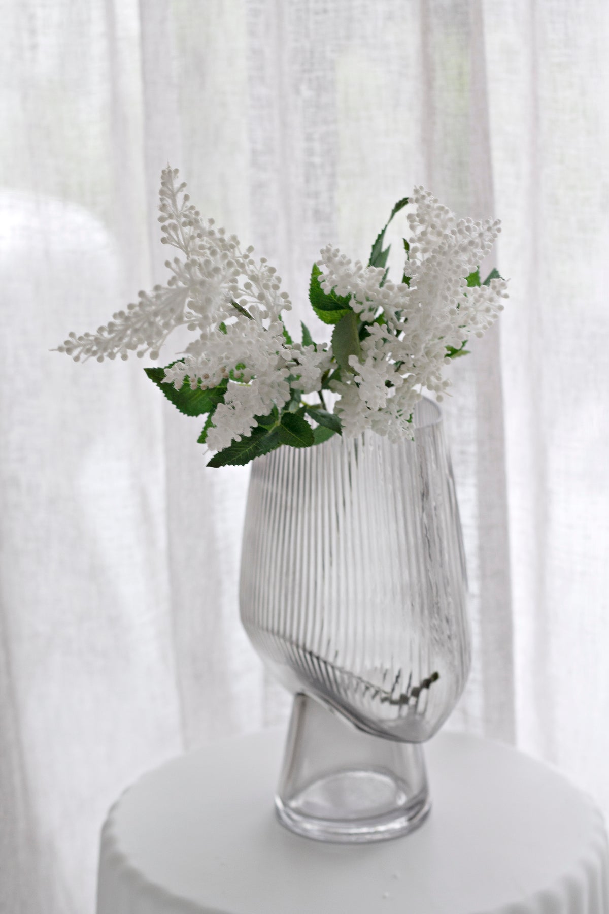 Veronica Spray, White 70cm Faux Silk Flowers