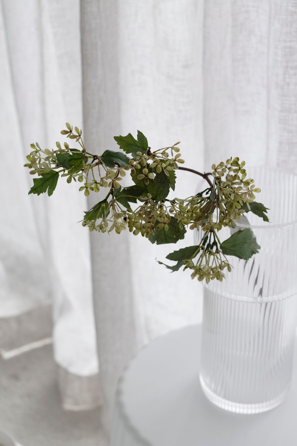 Weeping Lace Hydrangea, Faux Flower Stem