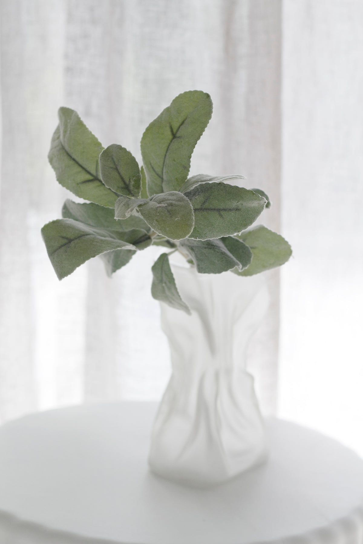 Lamb's Ear, 35cm Grey-Green Faux Foliage