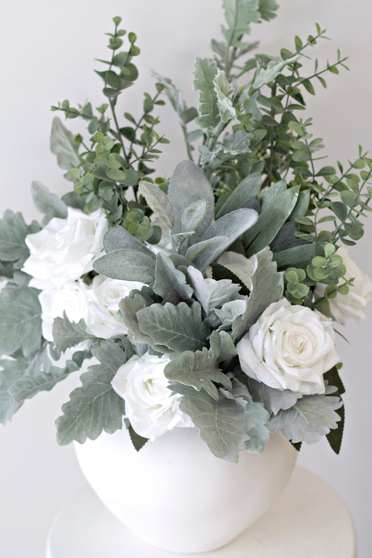 Silver Dollar Eucalyptus Spray, Green 65cm Faux Stem