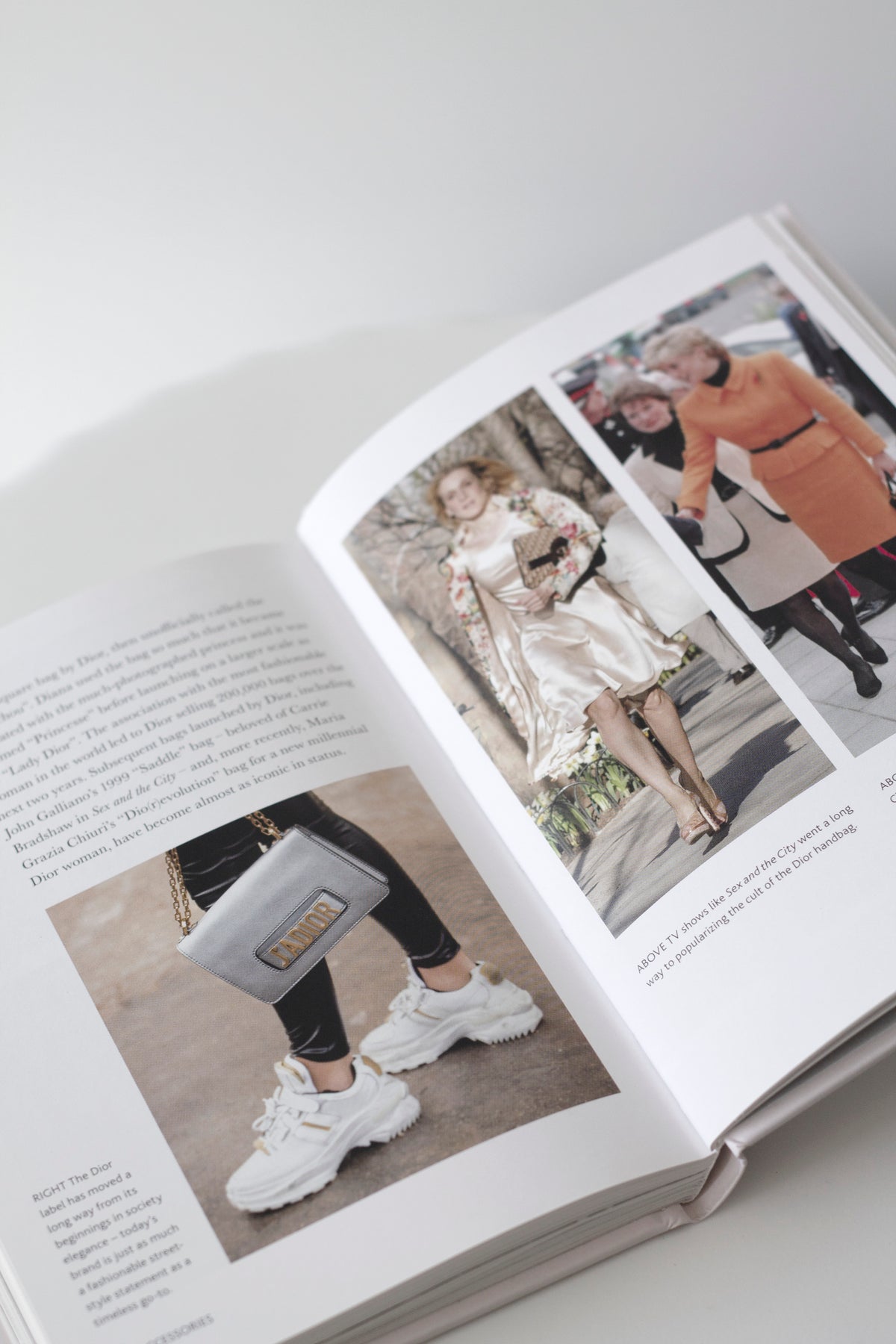 Little Book of Dior styled on a shelf with neutral home decor