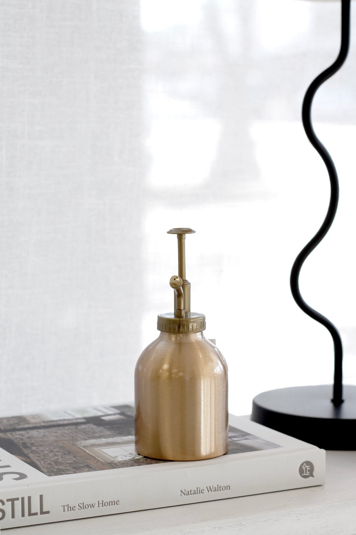 Elegant Plant Mister – Brushed Aluminium or Brass Finish | Indoor Gardening Essential