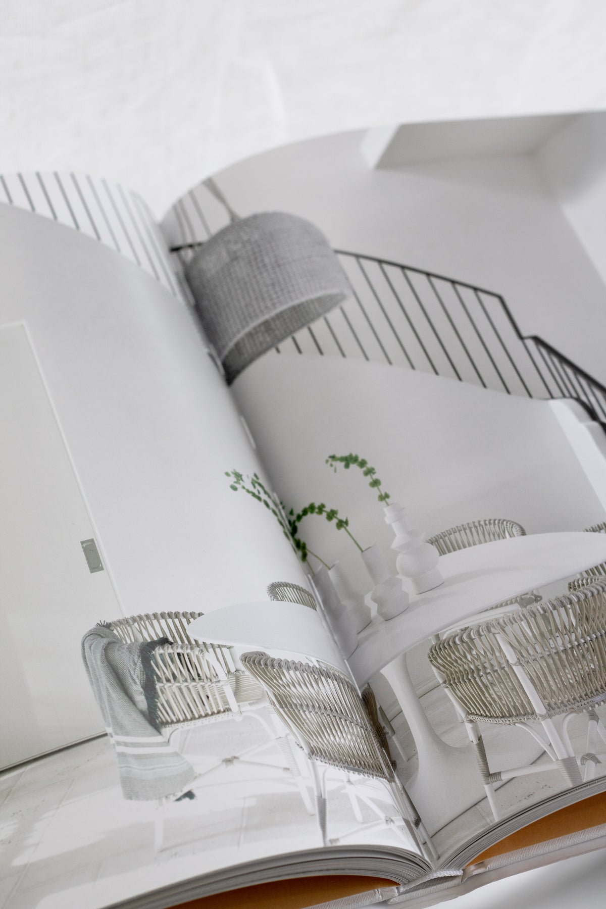 Inviting Interiors page spread showing sculptural furniture
