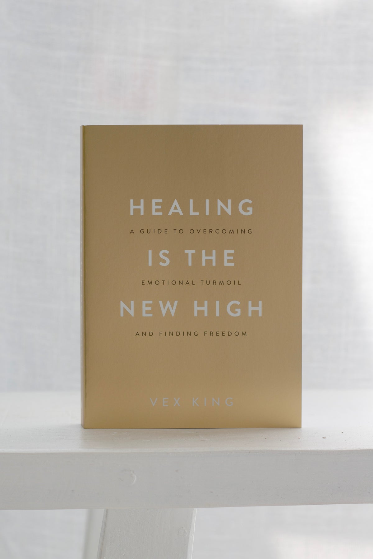 Healing Is the New High page spread showing a reflection prompt
