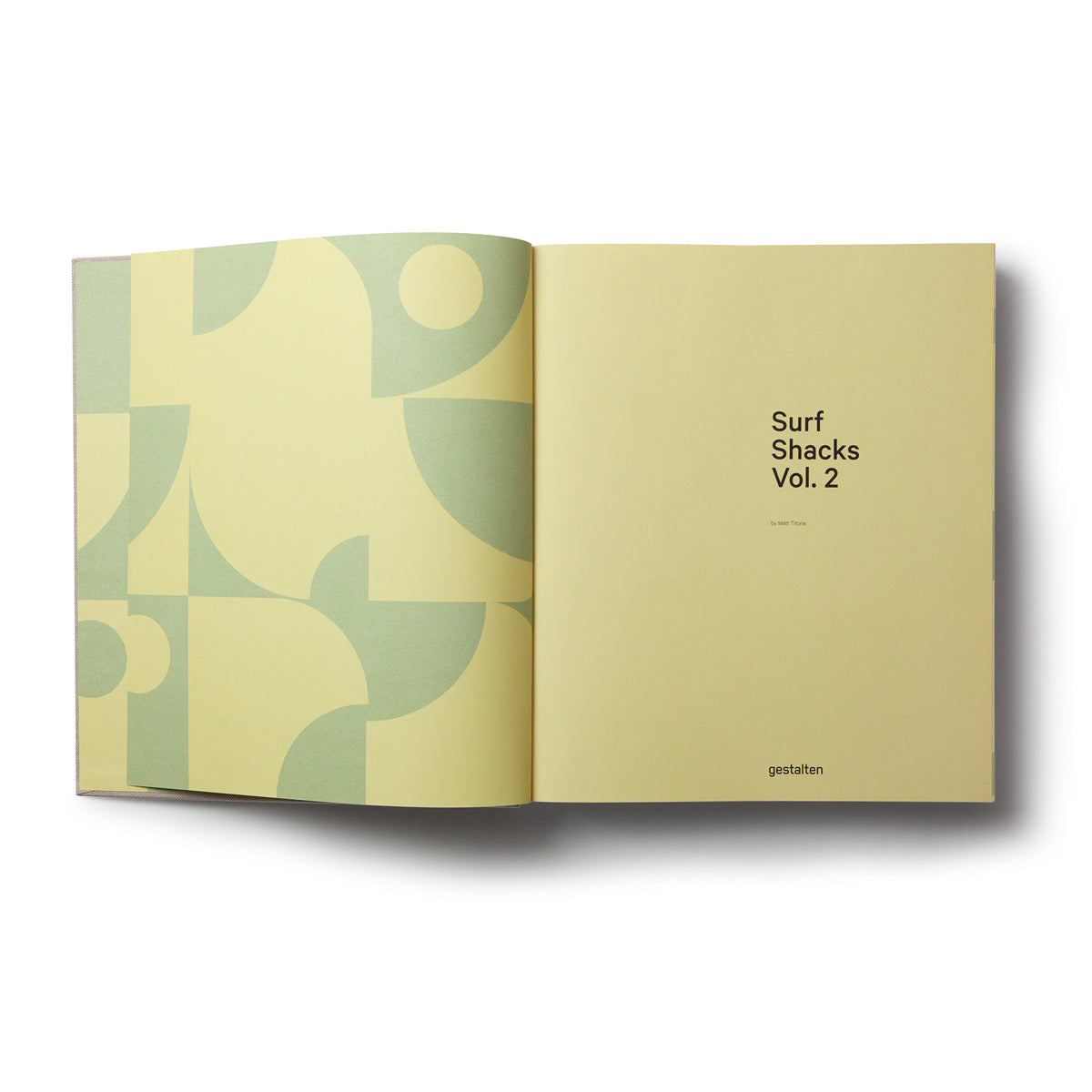 Surf Shacks Volume 2 open to its title page