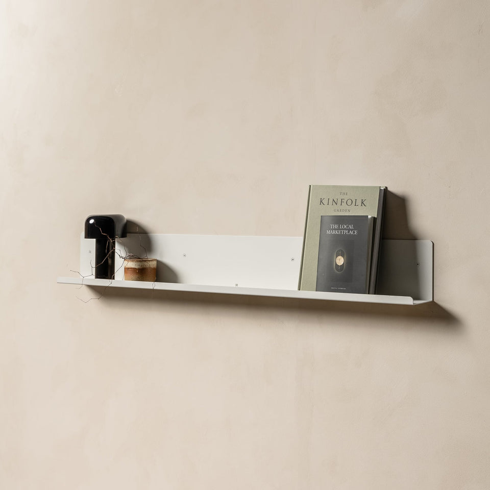 FOLD Display Ledge 1200mm White mounted in a living room