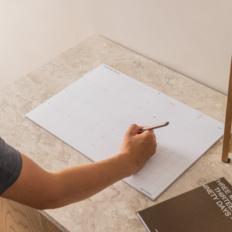 A3 Productivity Planner styled on a desk by Made of Tomorrow