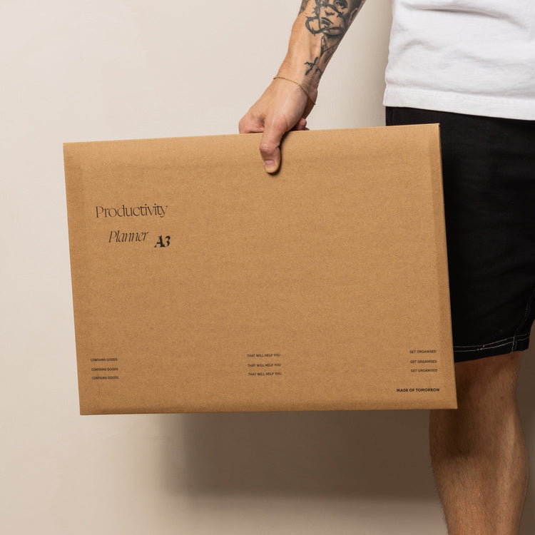 A3 Productivity Planner flat lay styling by Made of Tomorrow