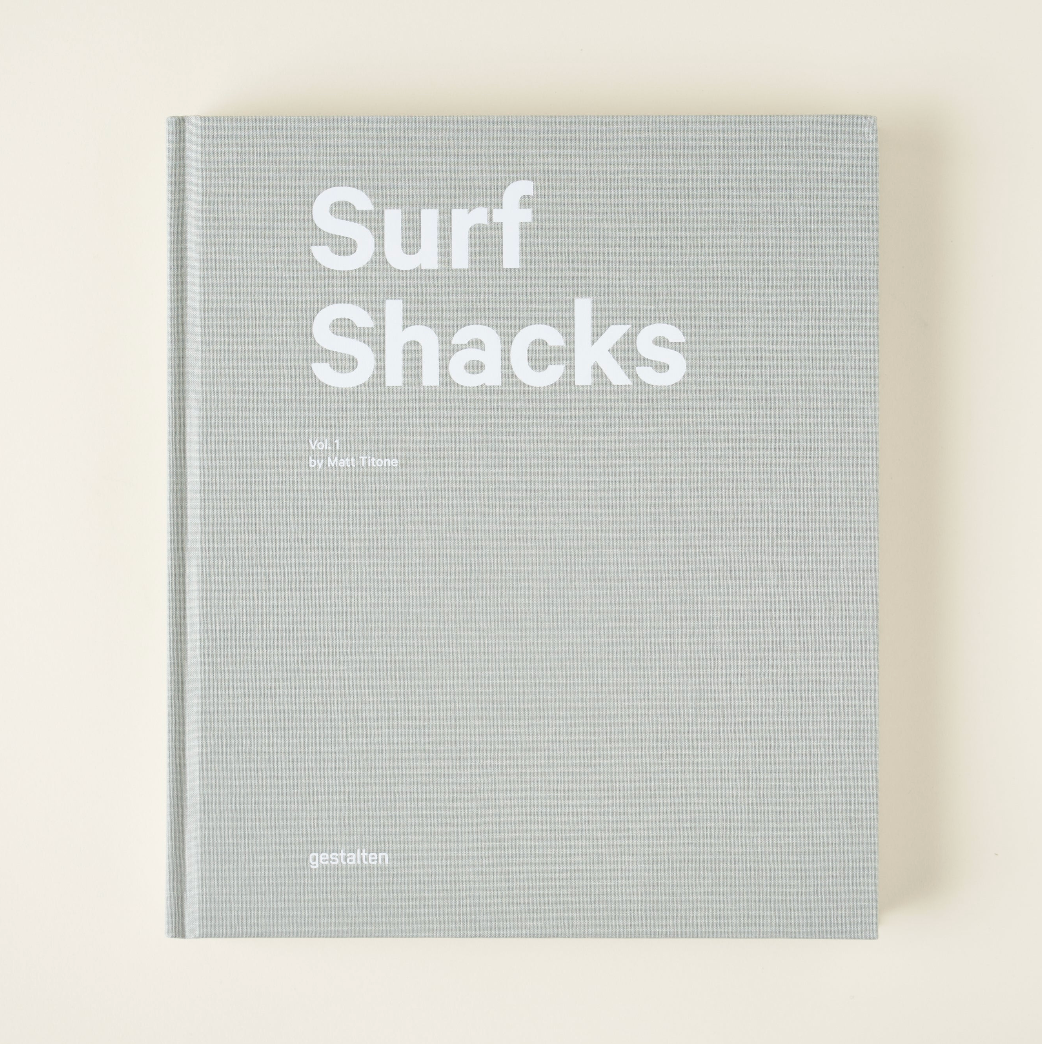 Surf Shacks book cover close-up detail