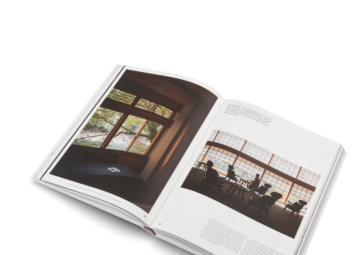 The Touch page spread showing natural materials
