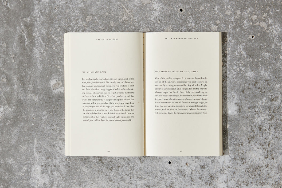 Open copy of This Was Meant To Find You by Charlotte Freeman