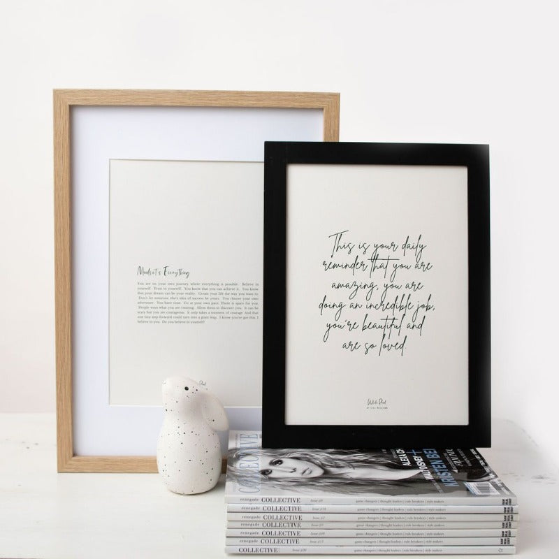 'Mindset Is Everything' Print, A4/A5 | Wilde Road