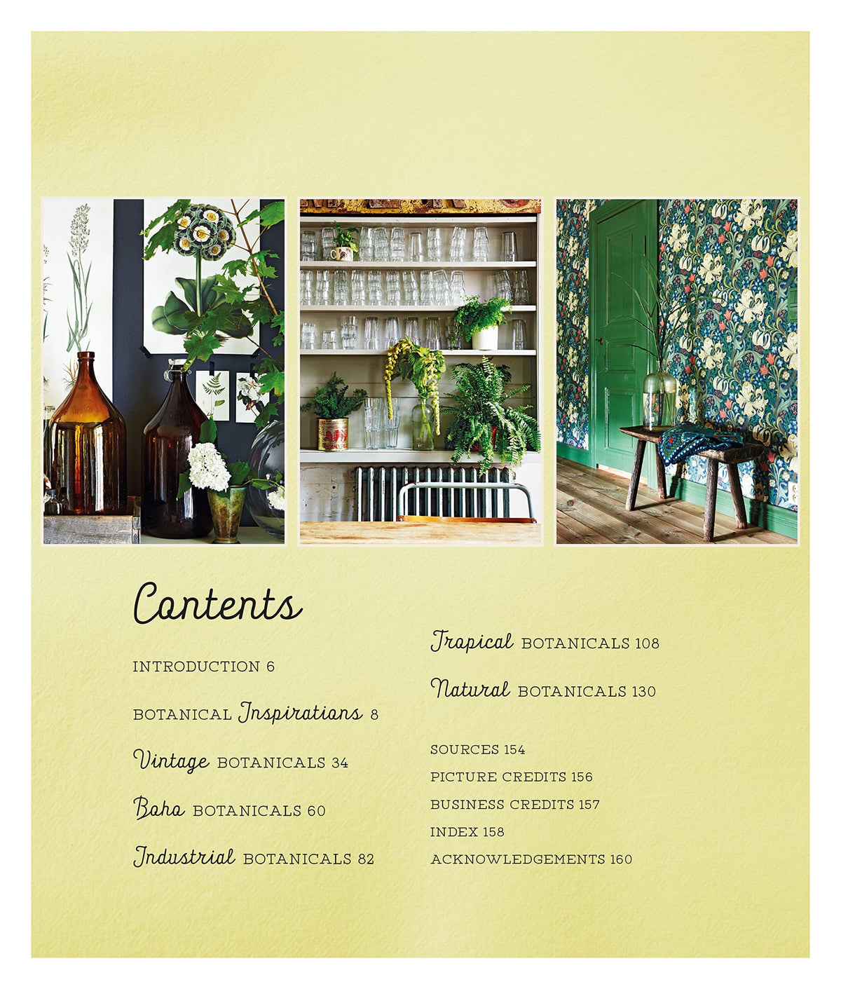 Botanical Style page spread showing vintage botanical styling