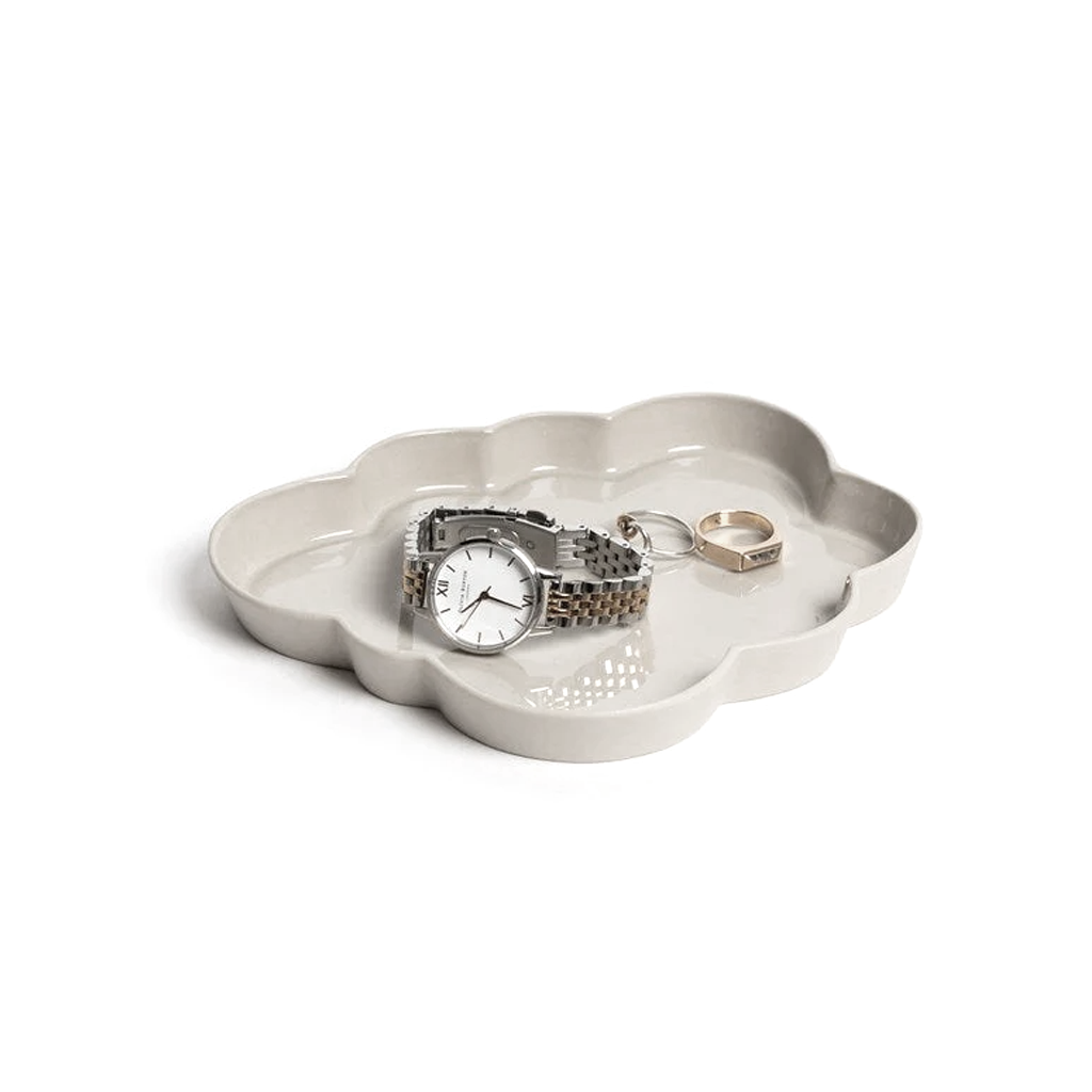 Cloud Jewellery Tray by Ned Collections in white stoneware