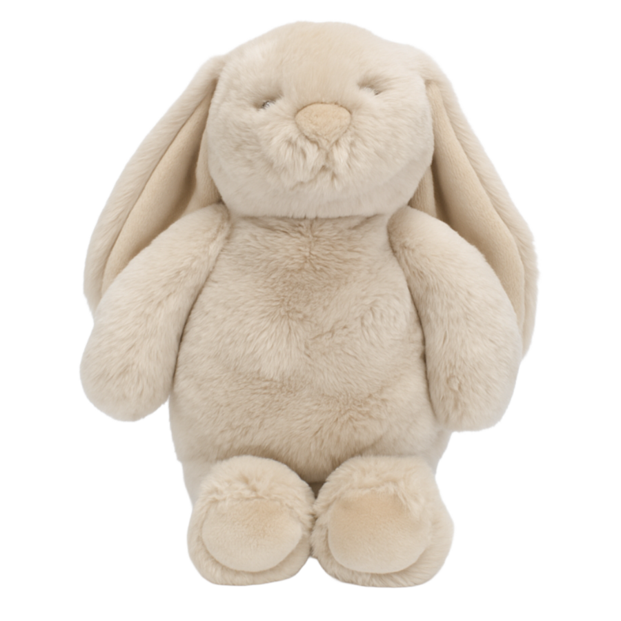 Flopsy Bunny soft toy in biscuit by Lily & George with floppy ears and plush texture