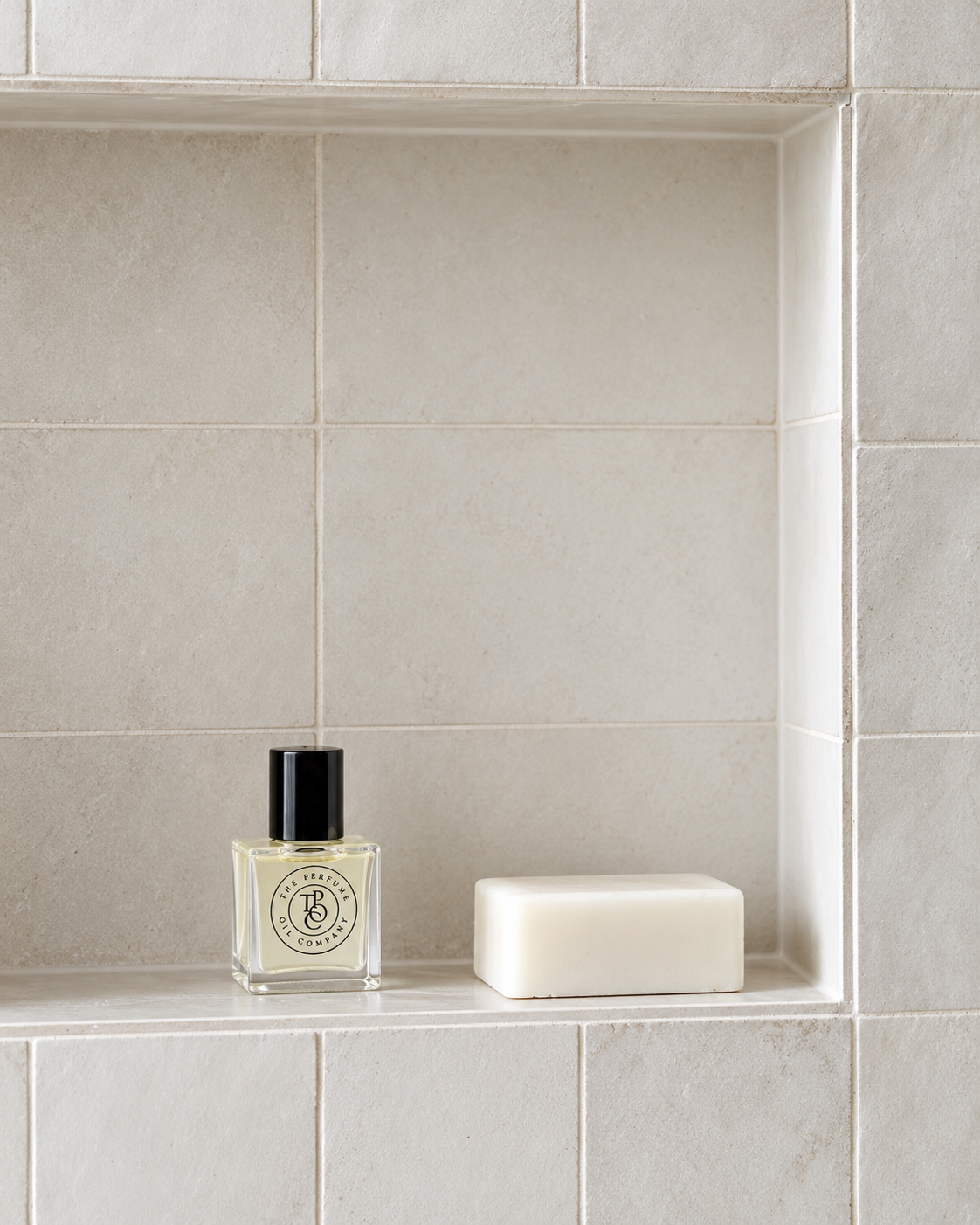 SASS Perfume Oil in a wall niche