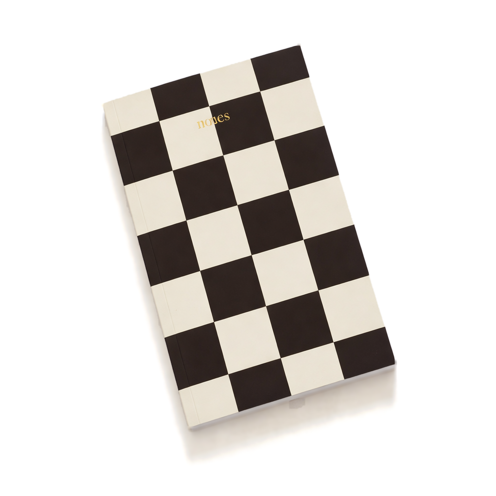 Harmony notebook by Papier HQ with a brown and cream check cover